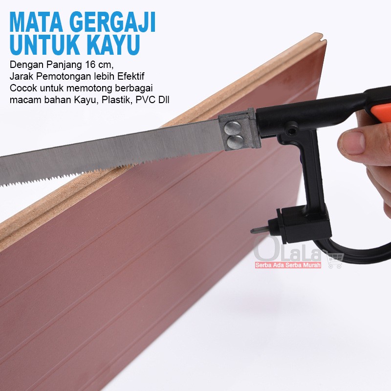 Indoholic Gergaji Tangan 8 in 1 Handsaw Set Gergaji Multifungsi untuk Kerajinan Kayu TD-069