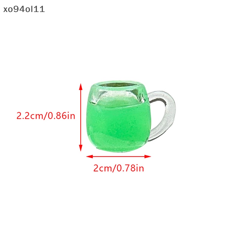 Xo 5Pcs Luminous Shot Glass Mini Warna Cangkir Anggur Ornamen Micro Landscape Dekorasi Rumah Boneka Miniatur Mainan OL