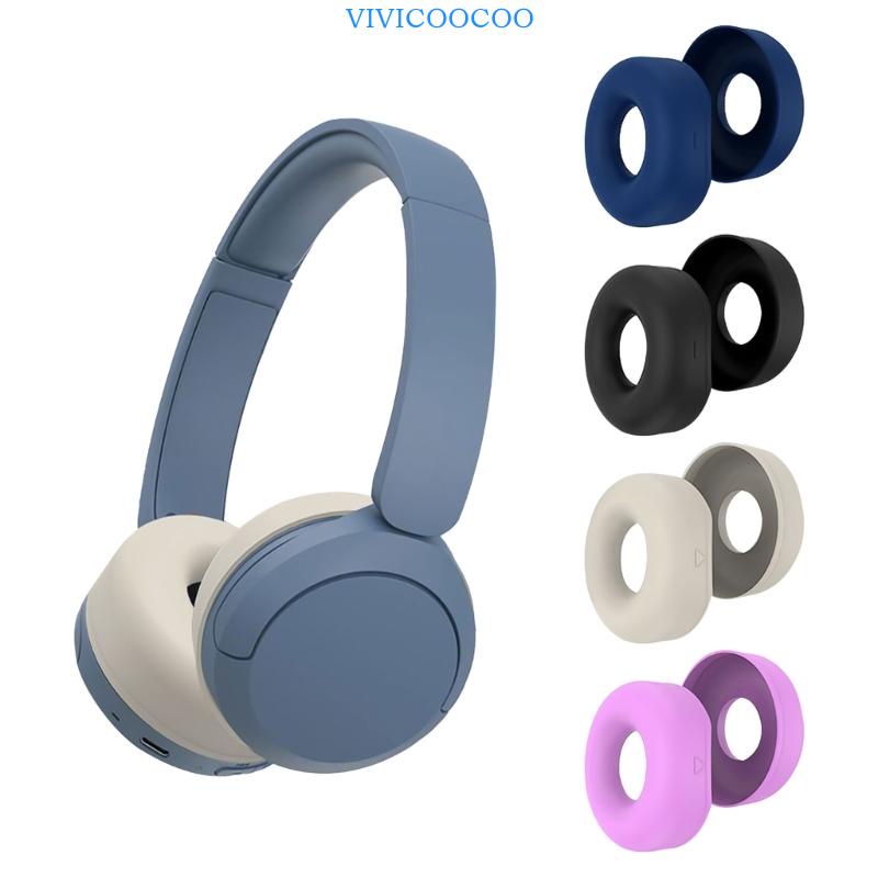 Vivi Cover Bantalan Telinga Pengganti Untuk WH-CH520 Headset Renew Headphone-Performance Lapisan Pelindung Earpad Cushions
