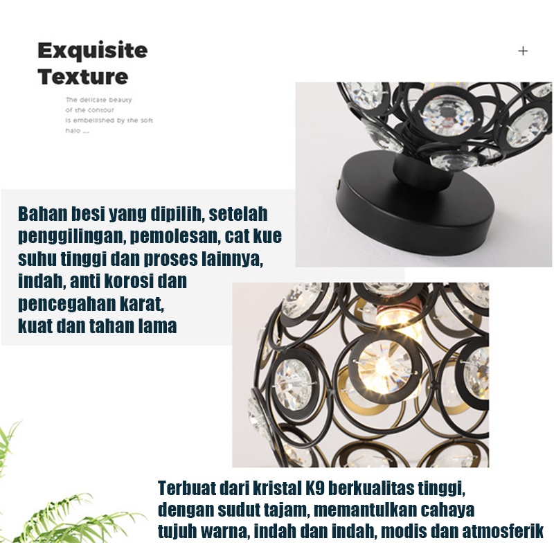 Lampu Kristal Gantung Mewah Ruang Tamu Lampu Kristal Plafon Minimalis Crystal Ceiling Lamp Lampu Langit-langit Kristal