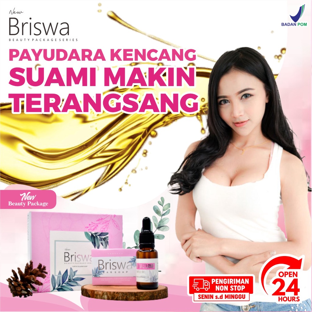 Paket 5 Box New Briswa Beauty Package - Serum Wanita Mengencangkan Payudara, Membesarkan Payudara, M