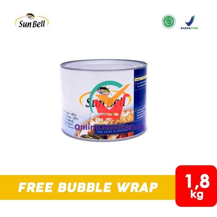 

Sunbell Tuna Chunk In Oil / Tuna Kaleng 1800gr - Online Fresh Mart Denpasar