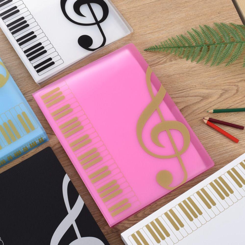 Lanfy Folder Skor Musik Tahan Air Multi-layer A4 Kertas Folder File Organizer Wadah Dokumen Pianis Music Score Storage Organizer