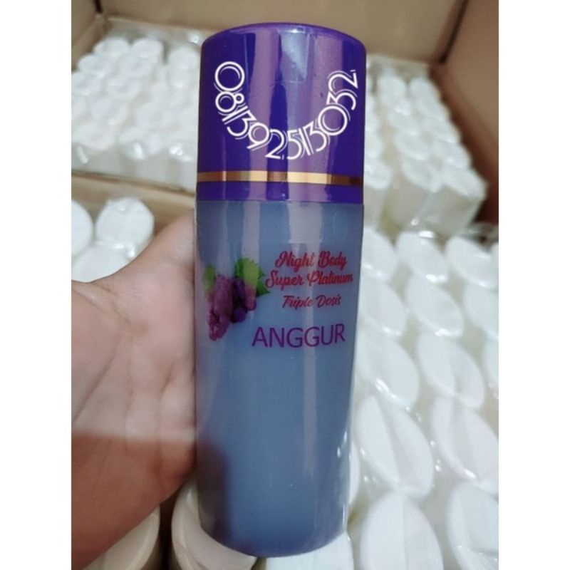 SALE... PROMO HB UNGU STIKER ANGGUR HB TRIPLE DOSIS LOTION SKINGLOW