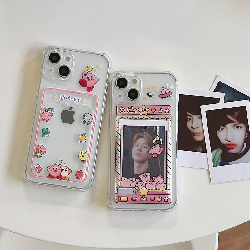 Card Case Kirby Super Star Soft Case HP iP iPhone 14 13 12 11 Pro X XS XR Max 7 8 + Plus FTD Casing Apple