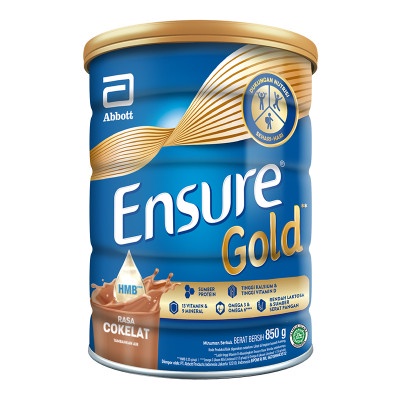 

Ensure Gold Coklat Susu Nutrisi Dewasa Can 850 g