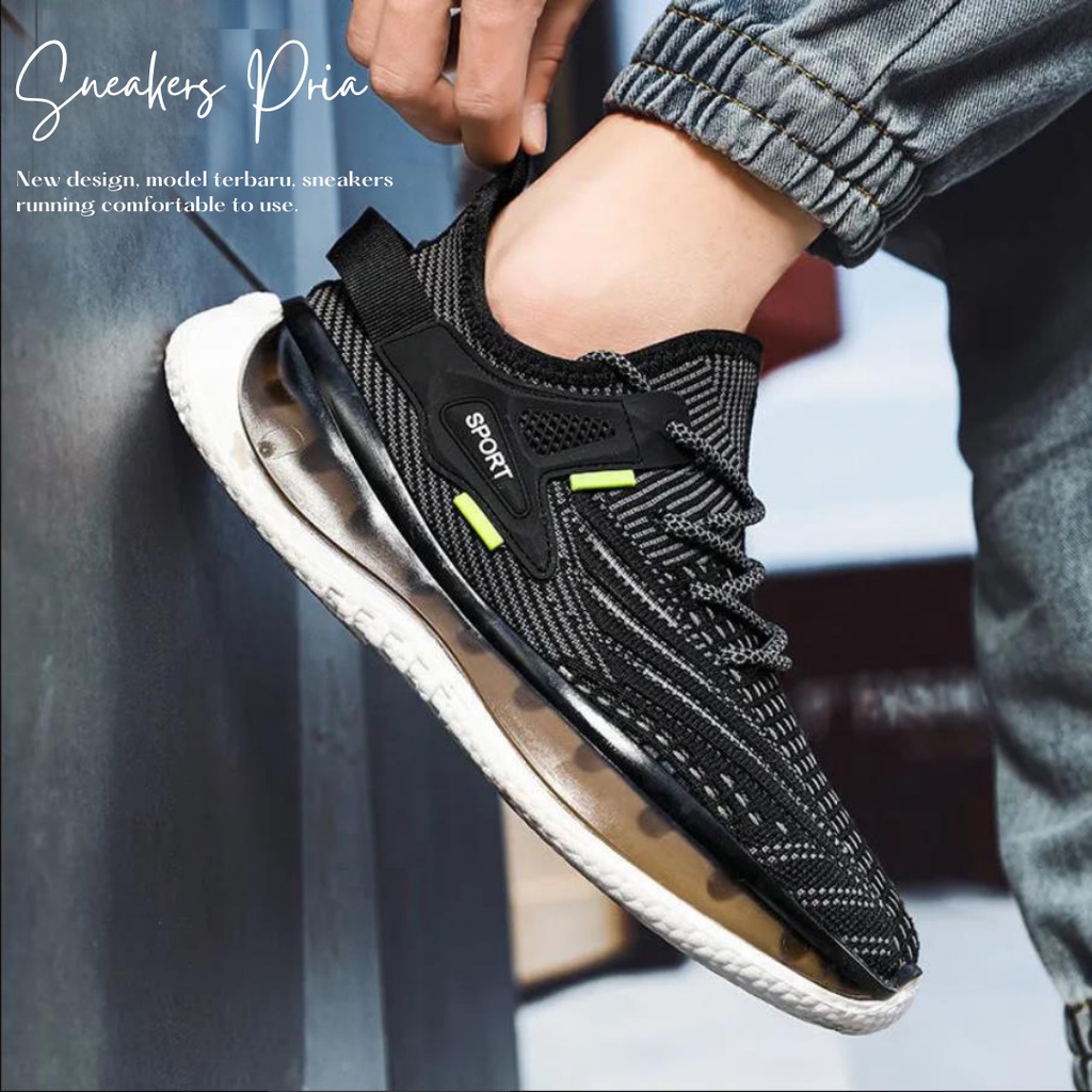 Sepatu Sneakers Casual Pria Dewasa Import Trendy Sports Shoes