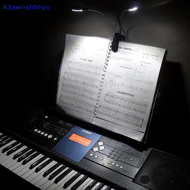 Adhyu Orchestra Music Stand Light LED Clip-on Adjustable Lampu Baca Buku USB ID