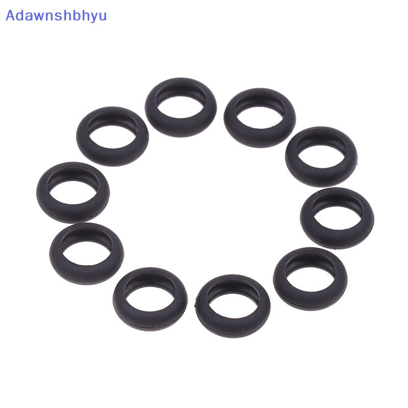 Adhyu 10pcs Earphone Datar Silicon Karet Ring Case Fleksibel Earphone Shell Cover Untuk Earphone 15mm ID