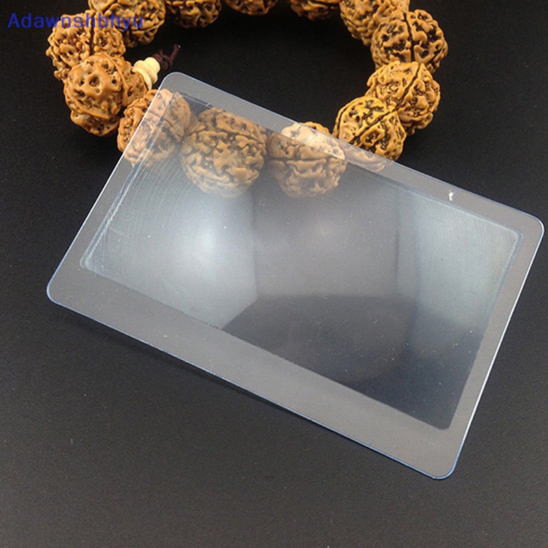Adhyu 5pcs Kartu Kredit Ukuran 3* Pembesar Membaca Kaca Pembesar Saku Magnifier ID