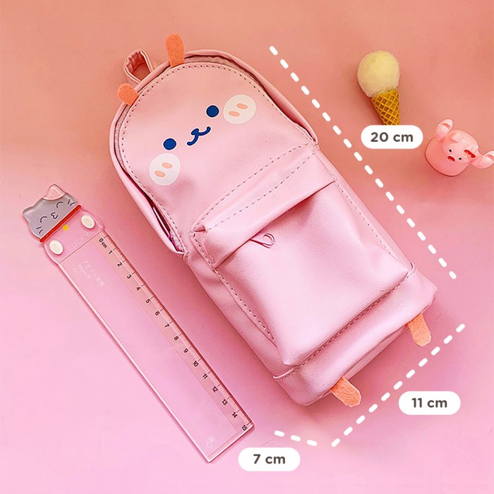 

TOKKADO Sanmo Pencil Case Tempat Kotak Pensil Pouch Anak Sekolah Lucu - Bear