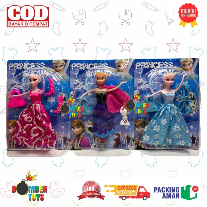 MAINAN PEREMPUAN BONEKA FROZEN PRINCESS SNOW ANNA ELSA OLAF