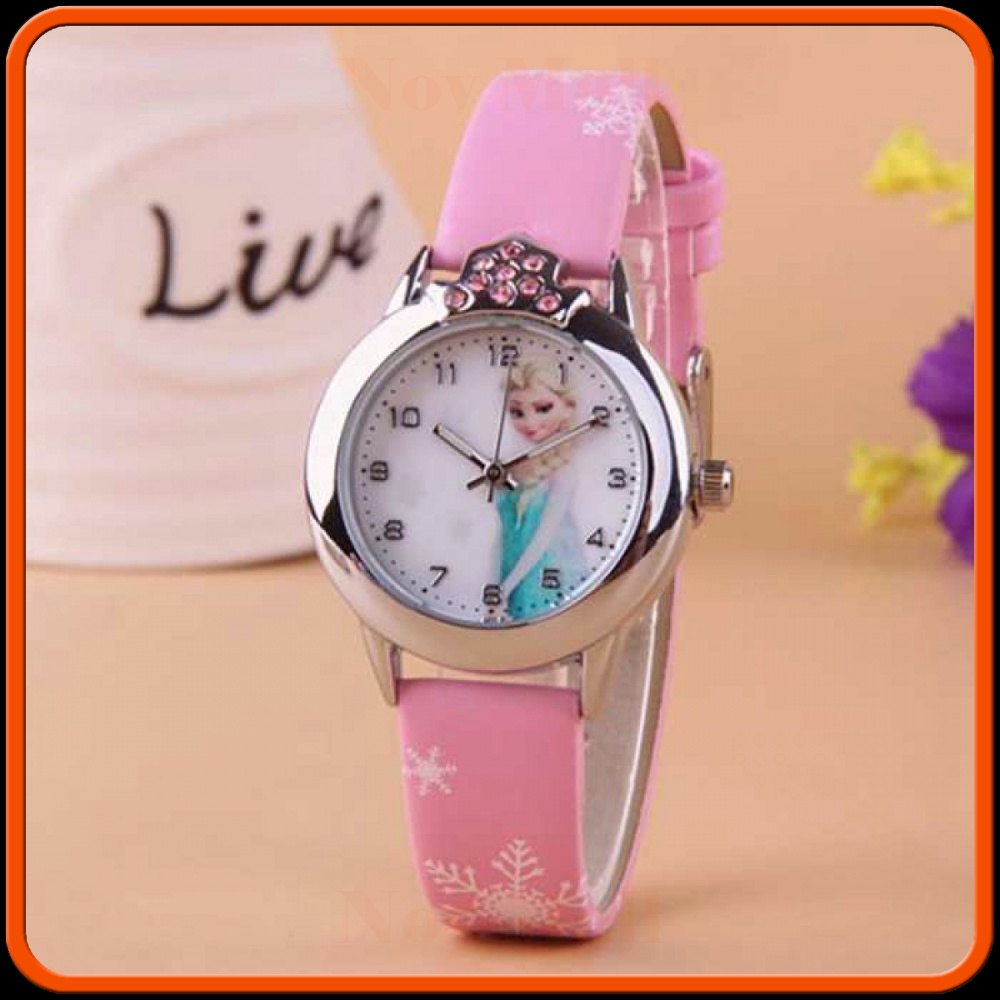 Jam Tangan Anak Perempuan Princess Elsa Anna Frozen - FG0701A