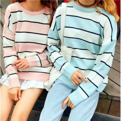 SWEATER BLOUSE KANIA WARNA PASTEL -NGROS