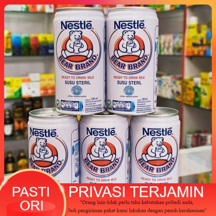 

susu beruang bear brand Kaleng 180 mL / steril