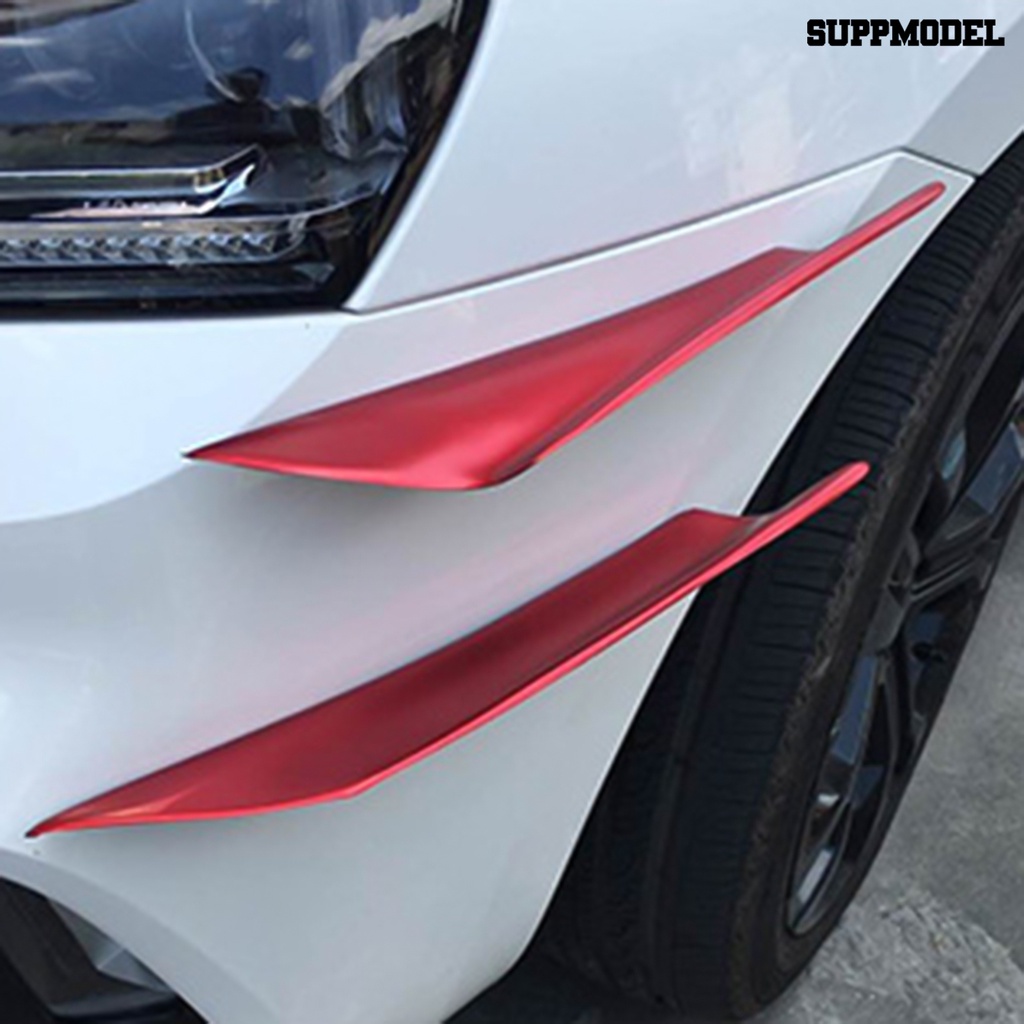 [SM]4Pcs Diffuser Bemper Belakang Anti-Kerusak Serat Karbon Universal Mobil Side Fender Skirt Lip Splitter Canard Protector Perlengkapan Kendaraan