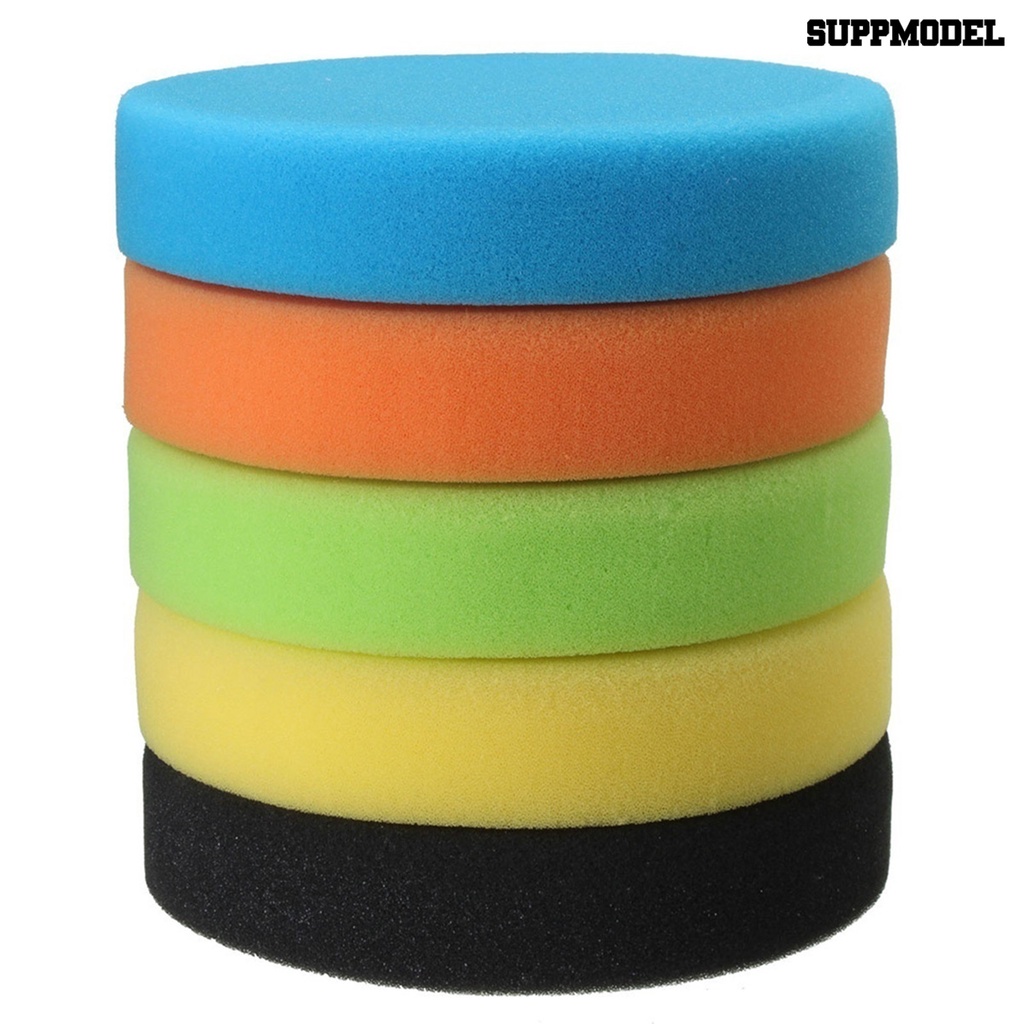 [SM]6 Inch 150mm Spons Buffer Soft Polishing Sponge Alas Poles Bulat Untuk Mobil