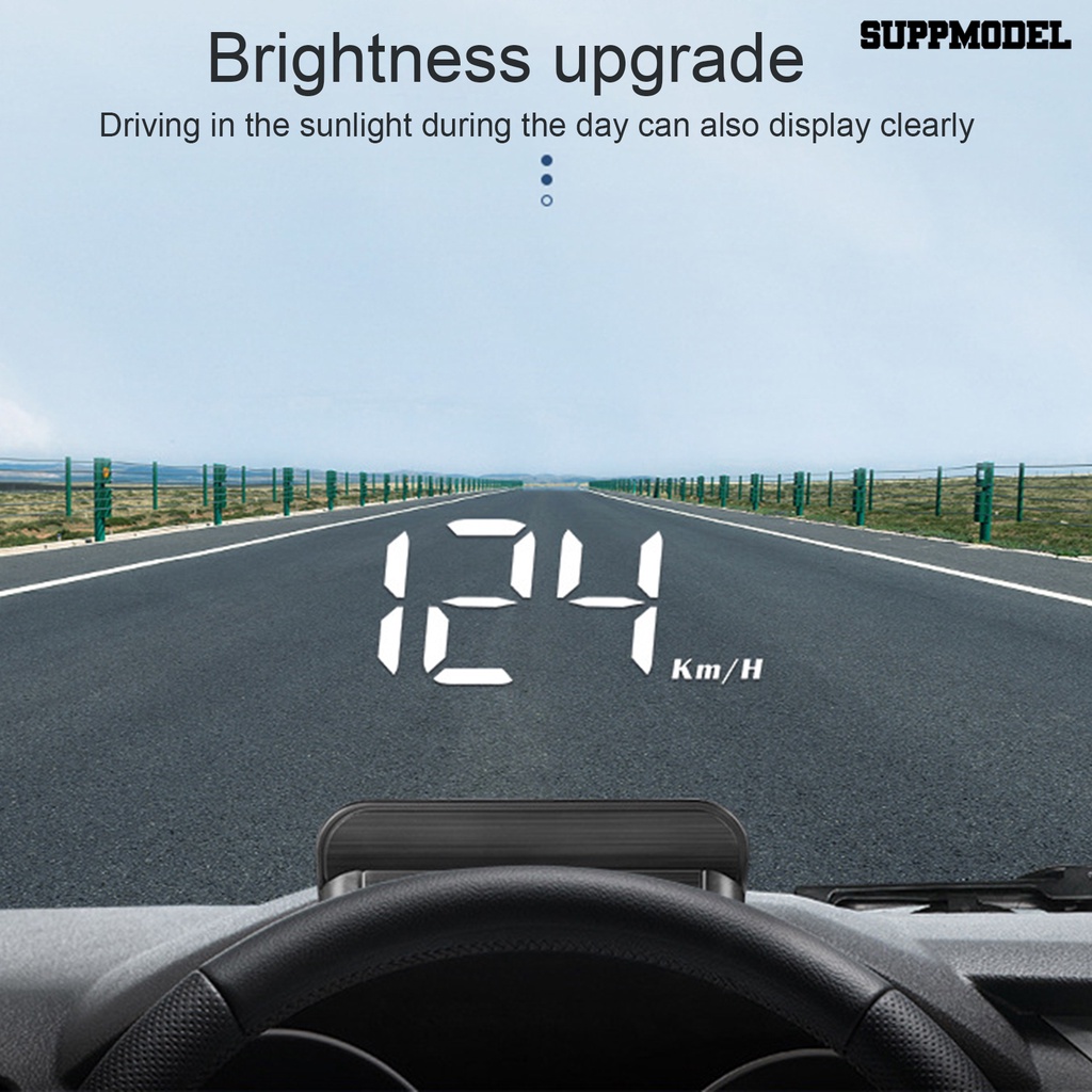 [SM]1 Set Car Head Up Display Pajangan Layar Overspeed Warning Auto OBD HUD Proyeksi Digital Car Speedometer Perlengkapan Kendaraan