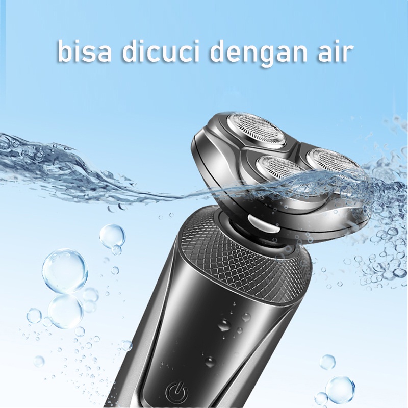 NICE.ID1 - Alat Cukur Kumis Jenggot Rambut Elektrik Shaver Portable 3IN1 Isi Ulang Usb