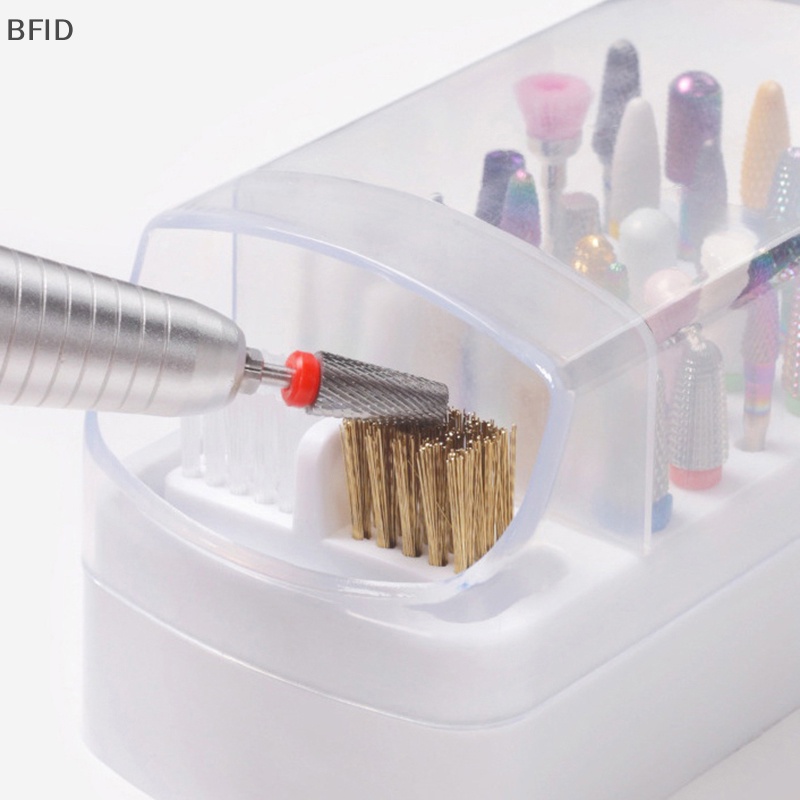 [BFID] 30lubang Tempat Mata Bor Paku Akrilik Nail Drill Bits Storage Nail Tools a [ID]