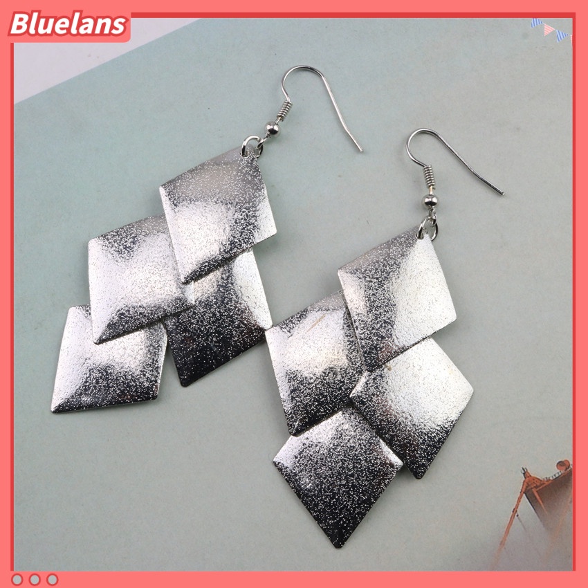 [BLS] Anting Rumbai Daun Buram Belah Ketupat Modis Berlebihan earrings