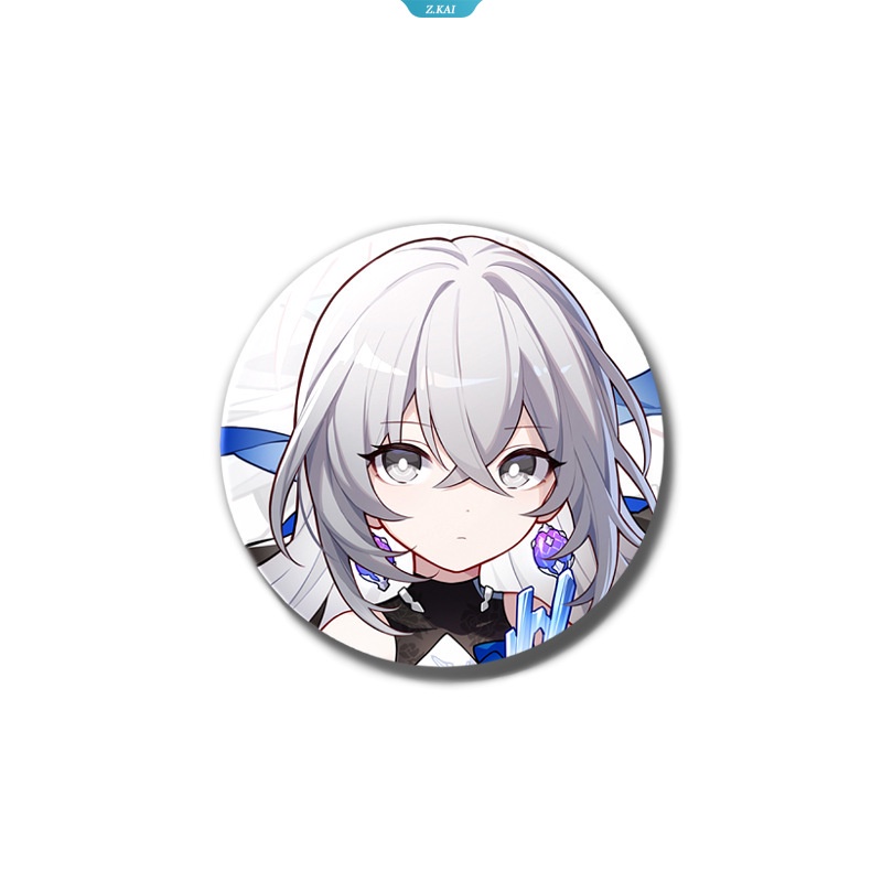 Anime Lencana Honkai Bintang Rel Bilah Kafka Silver Serigala Bailu Fu Xuan Yukong Aksesoris Untuk Pakaian Ransel Lencana Logam Dekorasi Hadiah [ZK]