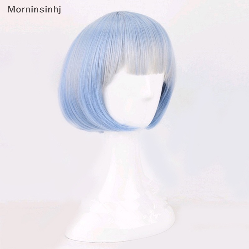 Mornin REM Cosplay Wig Atau RAM Cosplay Wig Re:Zero Starg Life In Another World Costume Play Kostum Halloween id