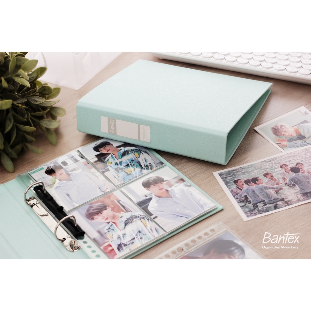 

[Artomas] Bantex Photocard Album A5 2 Ring Binder Tropica Color Aqua - 8221P76