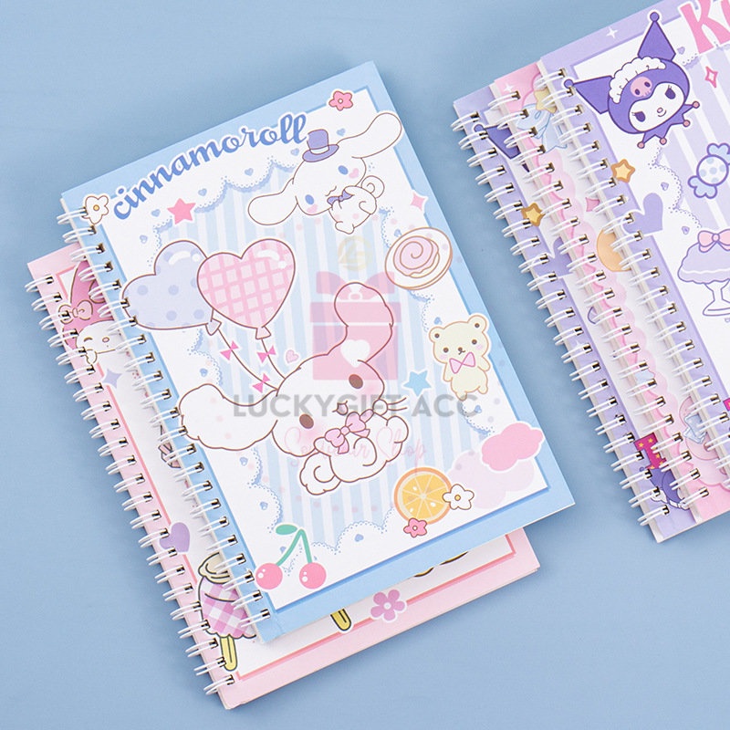 

(60HAL) BUKU TULIS A5 MOTIF SANRIO NEW COVER / RING BOOK A6 CINNAMOROL MELODY KUROMI