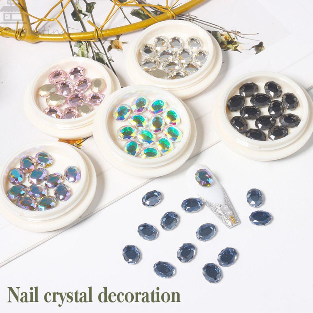 AUGUSTINA Agustin 3D Dekorasi Nail Art Pesona Flash Symphony Manicure Aksesoris Permata DIY Perhiasan Kuku