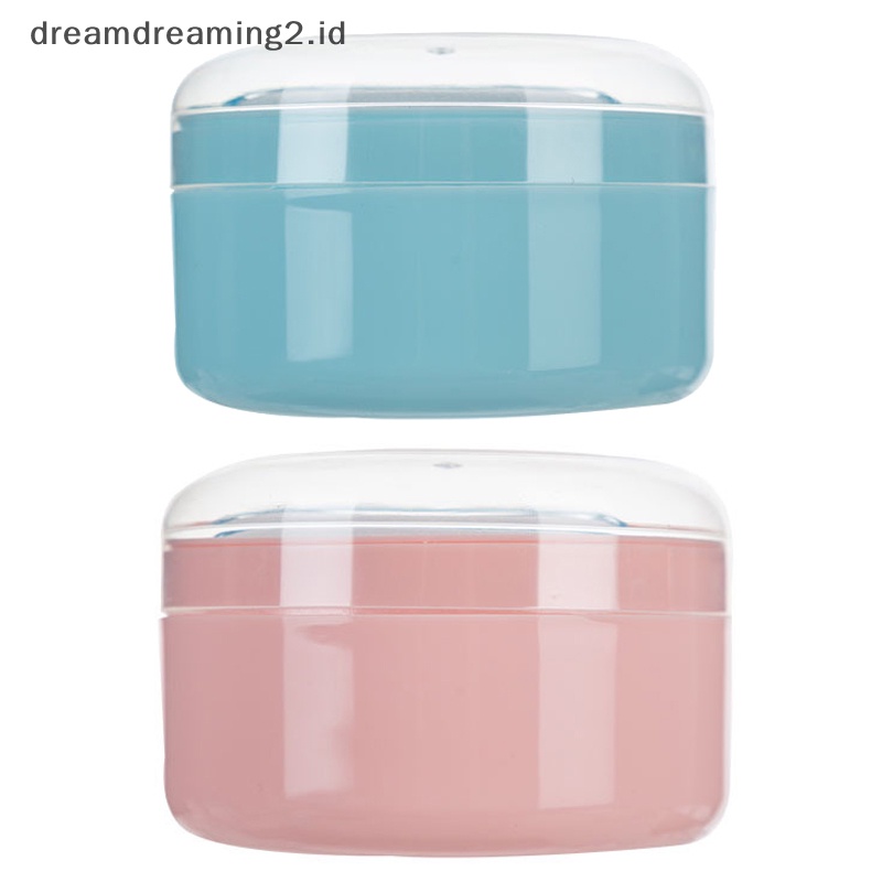 (drea) Tempat Bedak Kosmetik Tubuh Wajah Lembut Bayi Puff Talcum Powder Sponge Box Case Wadah //