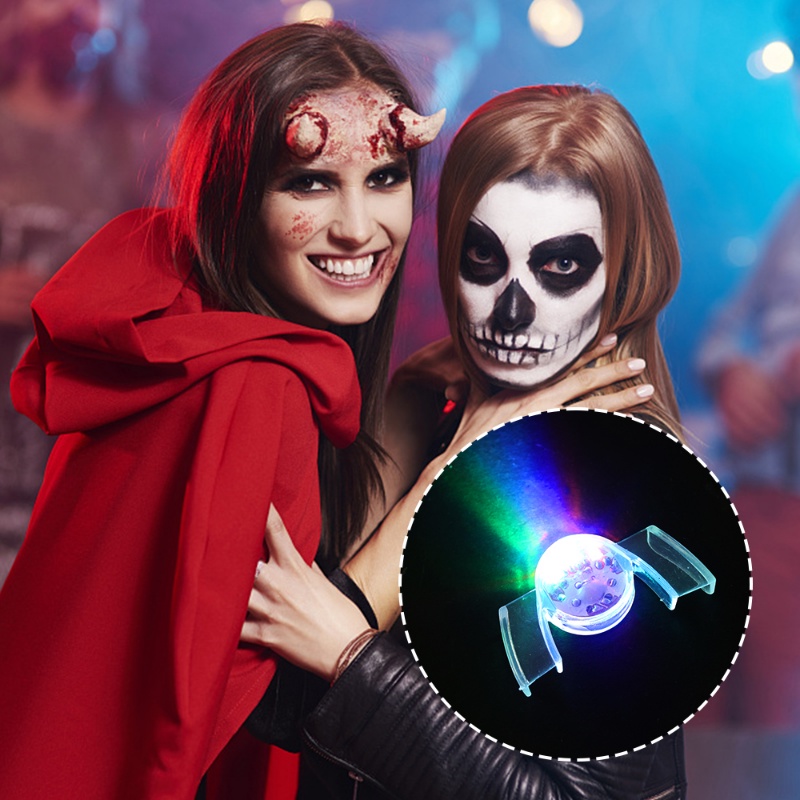 Lucu Mulut Behel Menyala Piece Glow Gigi Kecil Flash LED Bercahaya Gigi Palsu Halloween Perlengkapan Pesta Untuk Dewasa Anak Novelty Cosplay Mainan Hadiah