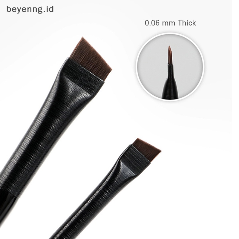 Beyen Sikat Alis Super Tipis Eyeliner Brush Rambut Sintetis Siku Tajam Alat MakeUp ID