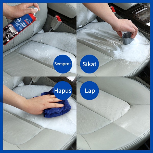 Glodway Pembersih Busa Interior Mobil/Interior Cleaner Mobil/Pembersih Jok Mobil/Pembersih Busa Multifungsi/Car Foam Cleaning/Pembersihan Sepeda Motor 650ml/botol