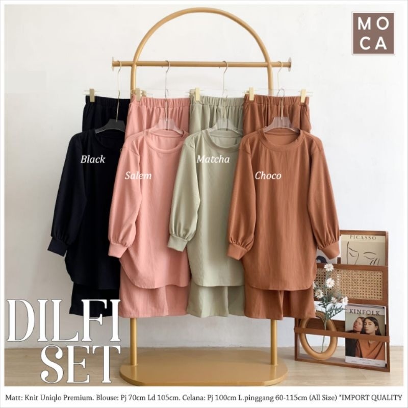 DILFI SET Celana ORI MOCA | Ld105 Knit Uniqlo Premium