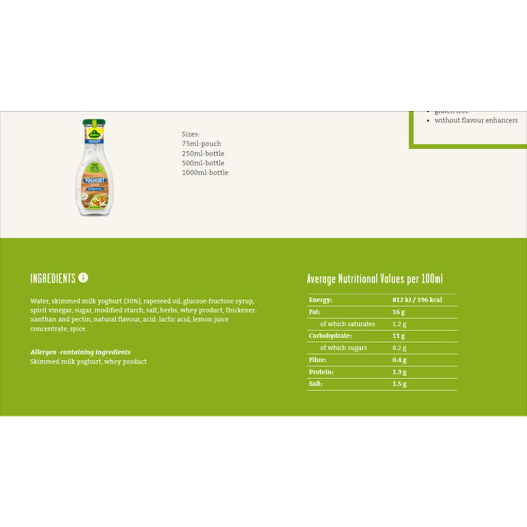 Kuhne Salad Dressing French Thousand Island Yoghurt American Caesar