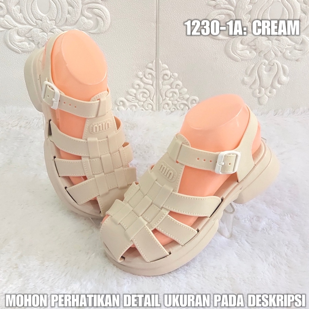 Sandal Tali Perempuan 1230 1A Sendal Jelly Import Terbaru AntiSlip SDLWW