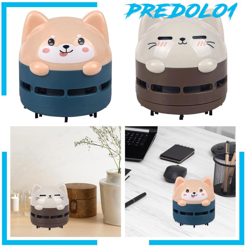 [Predolo1] Desktop Vacuum Cleaner Pembersih Meja Kantor Motif Kartun Hewan Rumah Mini