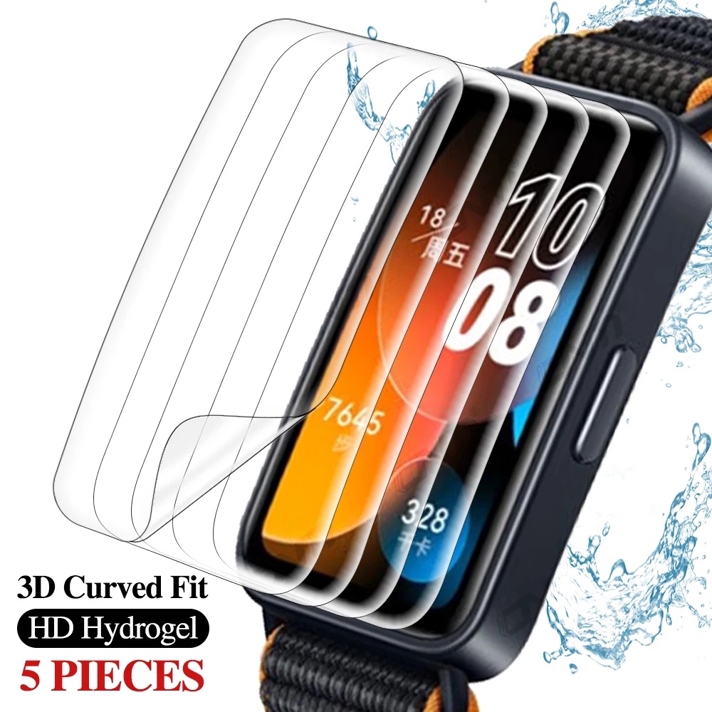 1pc Film TPU Hydrogel untuk Huawei band8 / pelindung layar Touch Friendly / HD Film pelindung Anti gores bening / pelindung layar tidak terlihat lembut