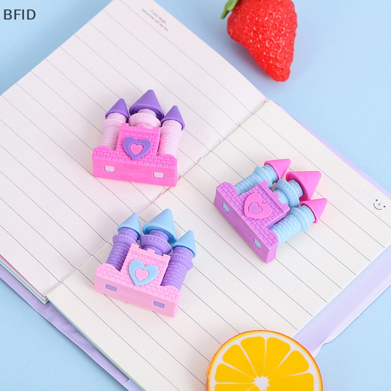 [BFID] 1pcs Creative Dream Castle Eraser Creative Student Wrig Drawing Rubber Pencil Eraser Lucu Perlengkapan Sekolah Alat Tulis Hadiah Anak [ID]