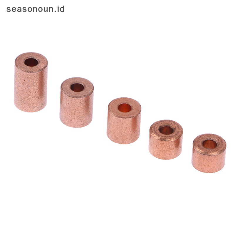 Alfineasonoun 10pcs oil bearing tembaga lengan alfinopper base bantalan kecil bagian metallurgical .