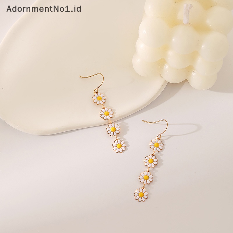 [AdornmentNo1] 1pasang lucu Daisy Colorful liontin anting sederhana kepribadian Fashion anting unik untuk wanita perhiasan pesta hadiah ulang tahun