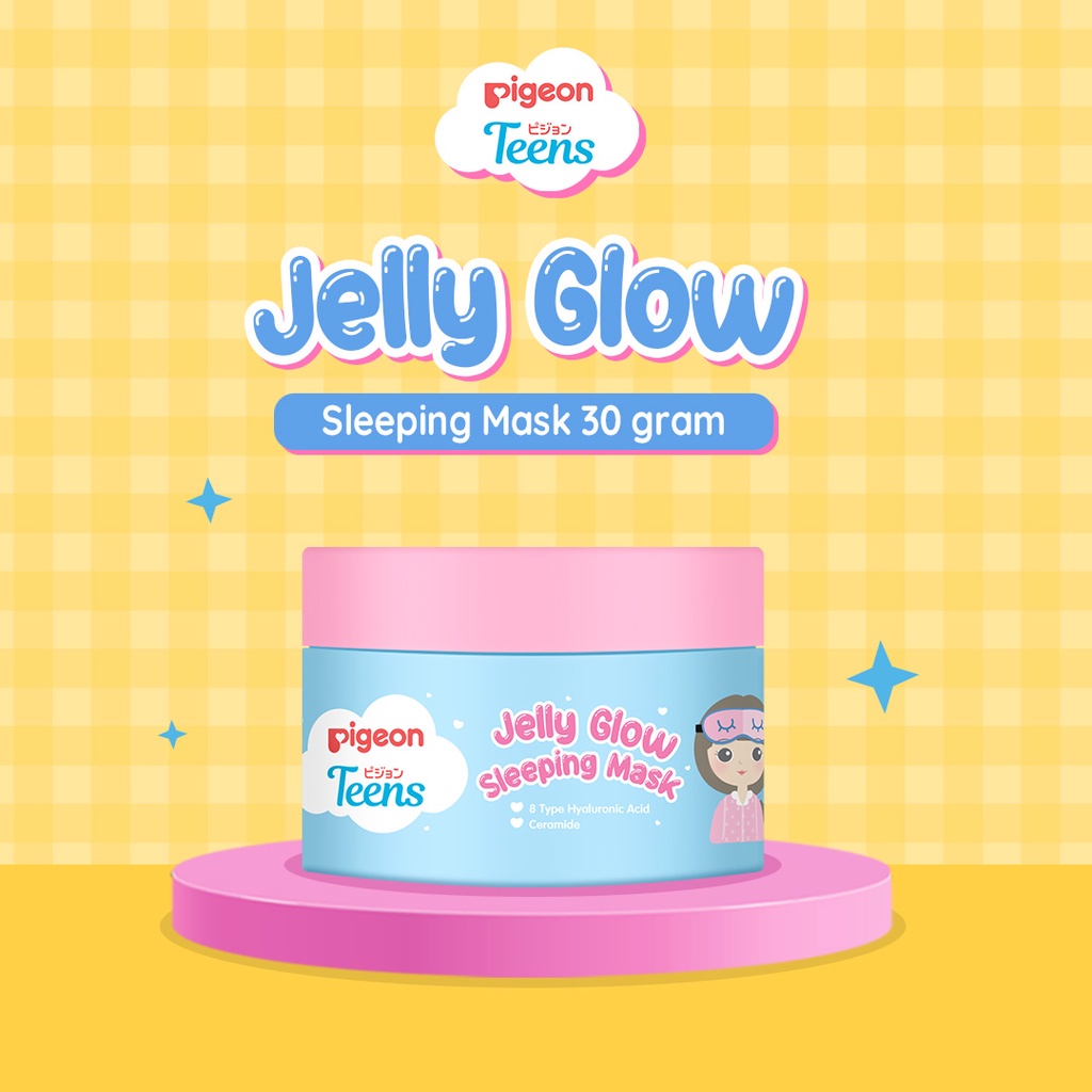 ⭐BAGUS⭐ PIGEON Teens Jelly Glow Sleeping Mask 30gr | Sleeping Mask | Masker Wajah