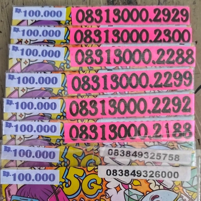 Kartu Internet Data Nomor / Nomer Cantik 4G Axis 3GB 100K