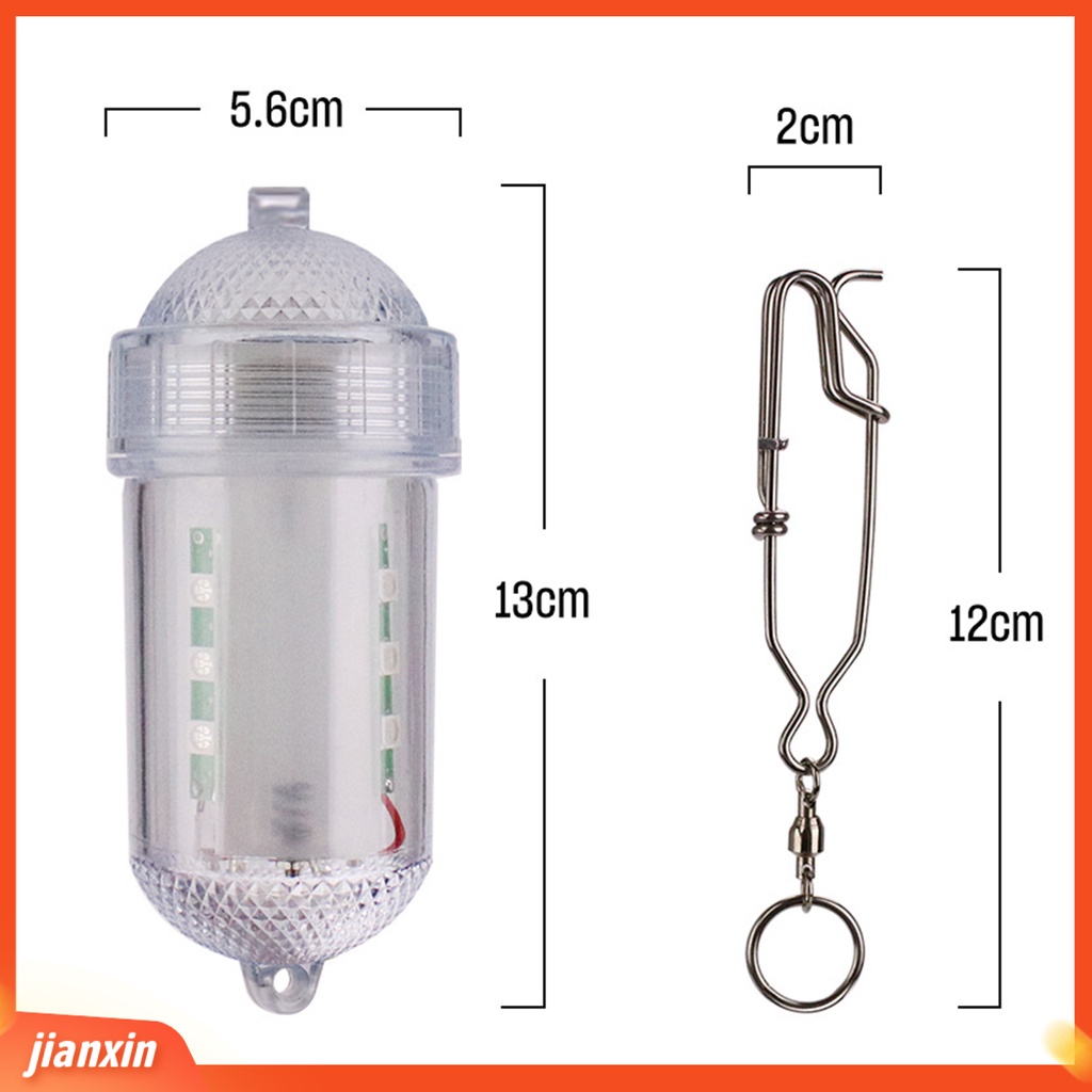 (In Stock) Tahan Air Bercahaya LED Deep Sea Fishing Light Multi-Warna Lampu Terang Tinggi