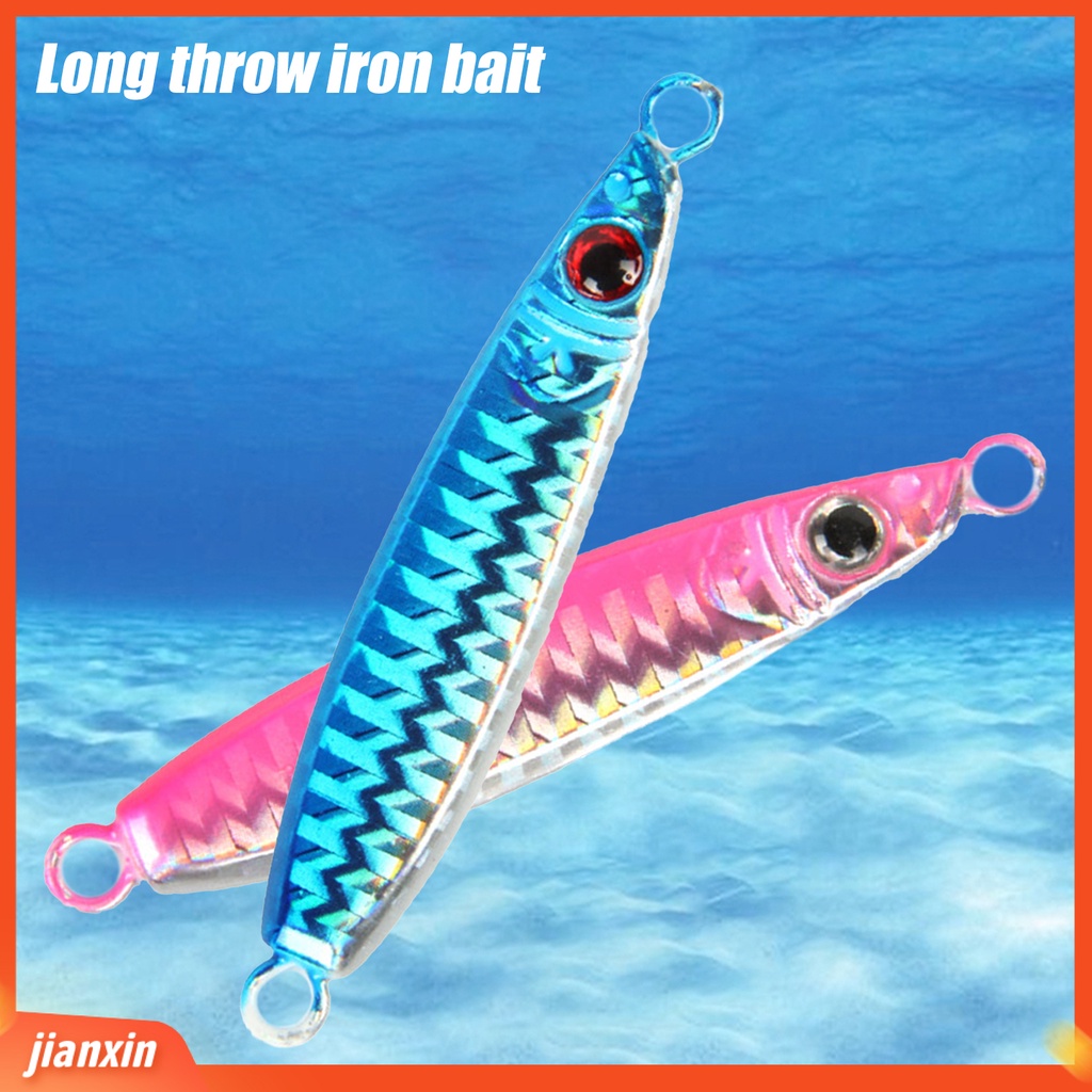 (In Stock) 20g Metal Fishing Lure Lempar Jauh Tahan Karat Reflektif Memancing Jigging Lure Perlengkapan Memancing