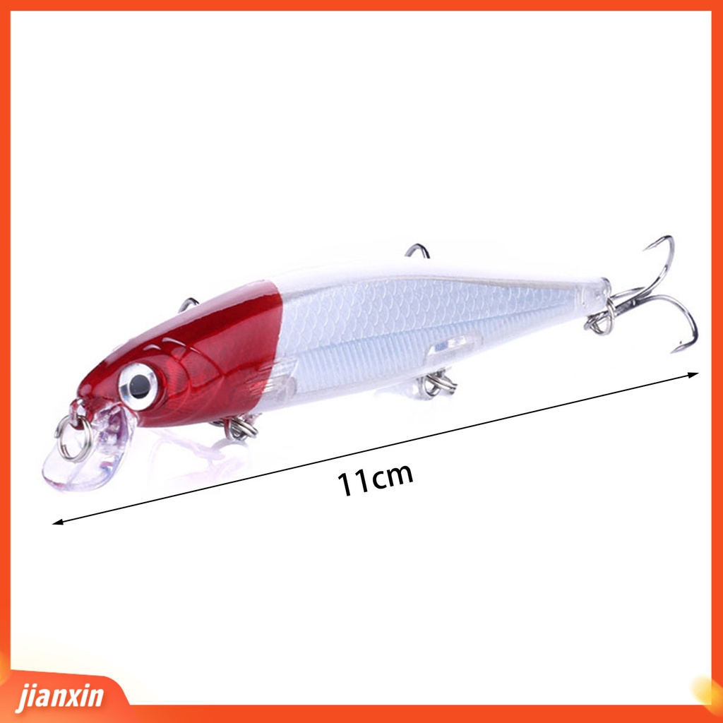 (In Stock) 11cm /13g Umpan Ikan Kecil Tajam Kait 3D Simulasi Fisheye Simulasi Melempar Jarak Jauh Bertengger Angling Lure Alat Pancing