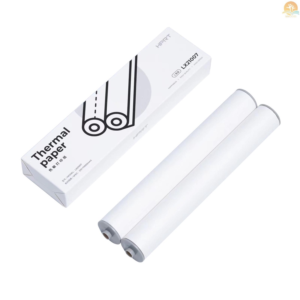In Stock HPRT MT810 2PCS A4 Kertas Thermal Roll Untuk MT810 Thermal Printer BPA-free 10gambar Tahan Lama Cocok Untuk Foto Gambar Kwitansi Memo PDF File Halaman Web Printing Pho Instan