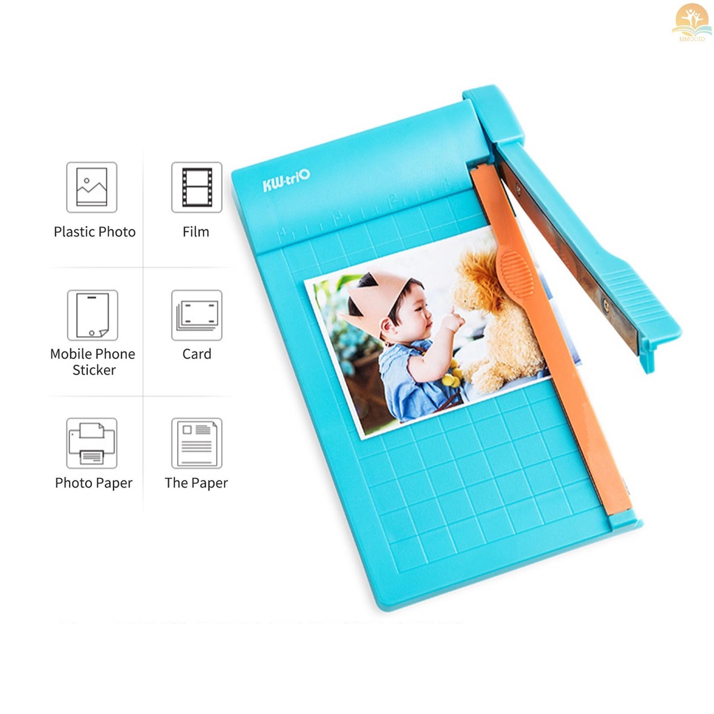 In Stock KW-triO Mini Paper Trimmer Guillotine Cutter 6inch (160mm) Panjang Potong Mesin Pemotong Kertas Desktop Dengan Kepala Pemotong Keamanan Untuk Kerajinan Kertas Foto Kartu Scrapbooking Of