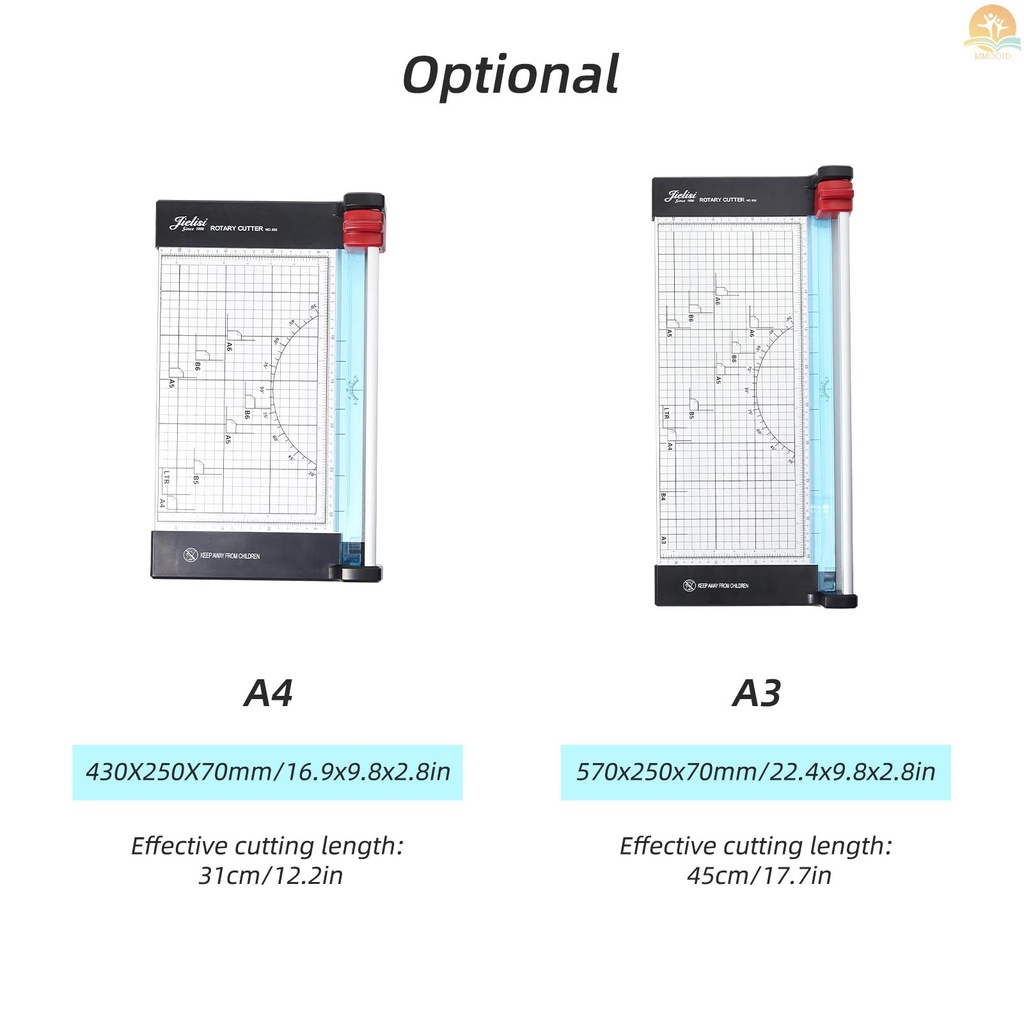 In Stock A4 Rotary Paper Trimmer Pemotong Foto Kertas Multi Fungsi Dengan 12lembar Cutting Kapasitas 12.2 Inch Panjang Potong Untuk Kerajinan Kertas Foto Scrapbook Sekolah Kantor Studio Suppl